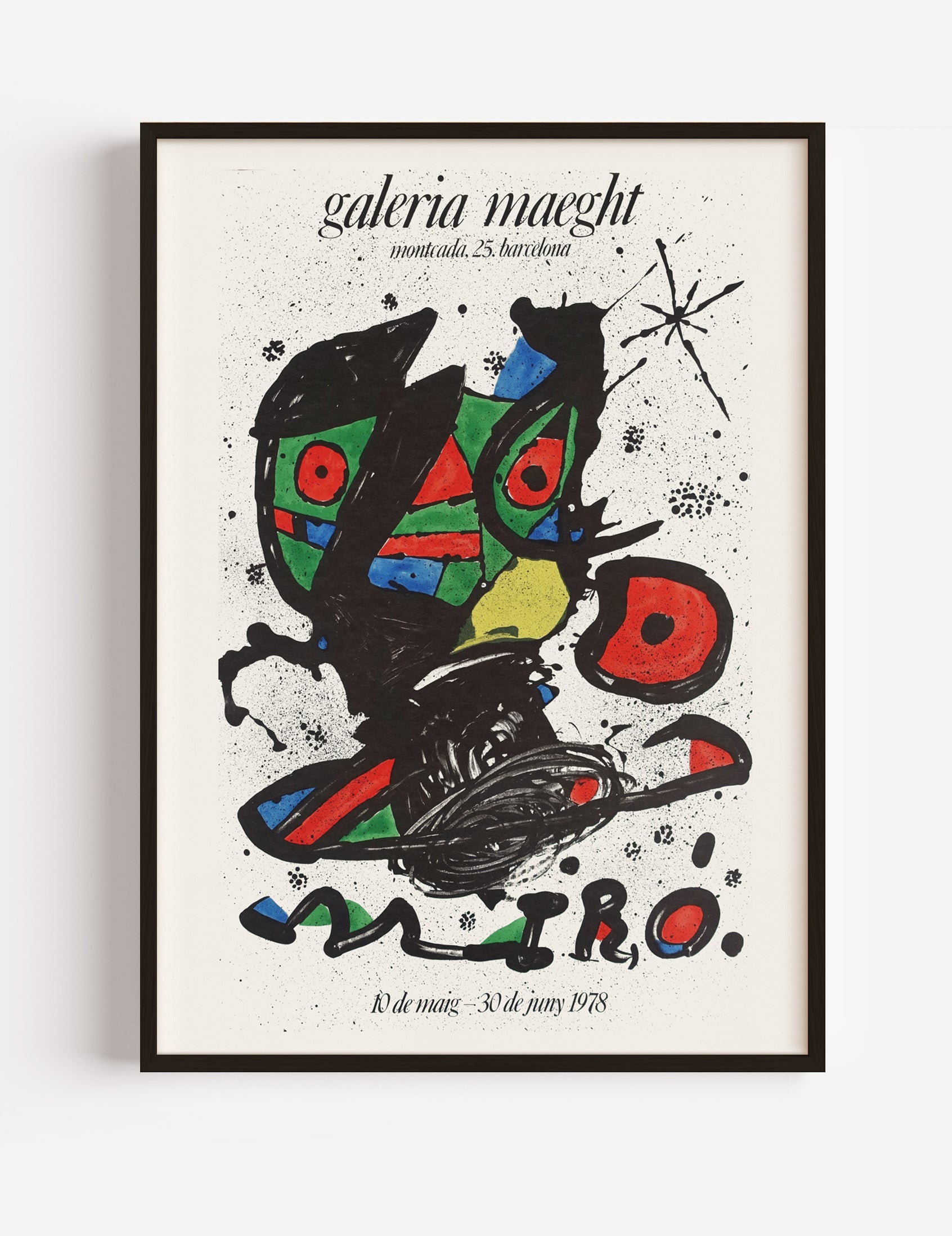 Joan Miró Exhibition Poster 1978