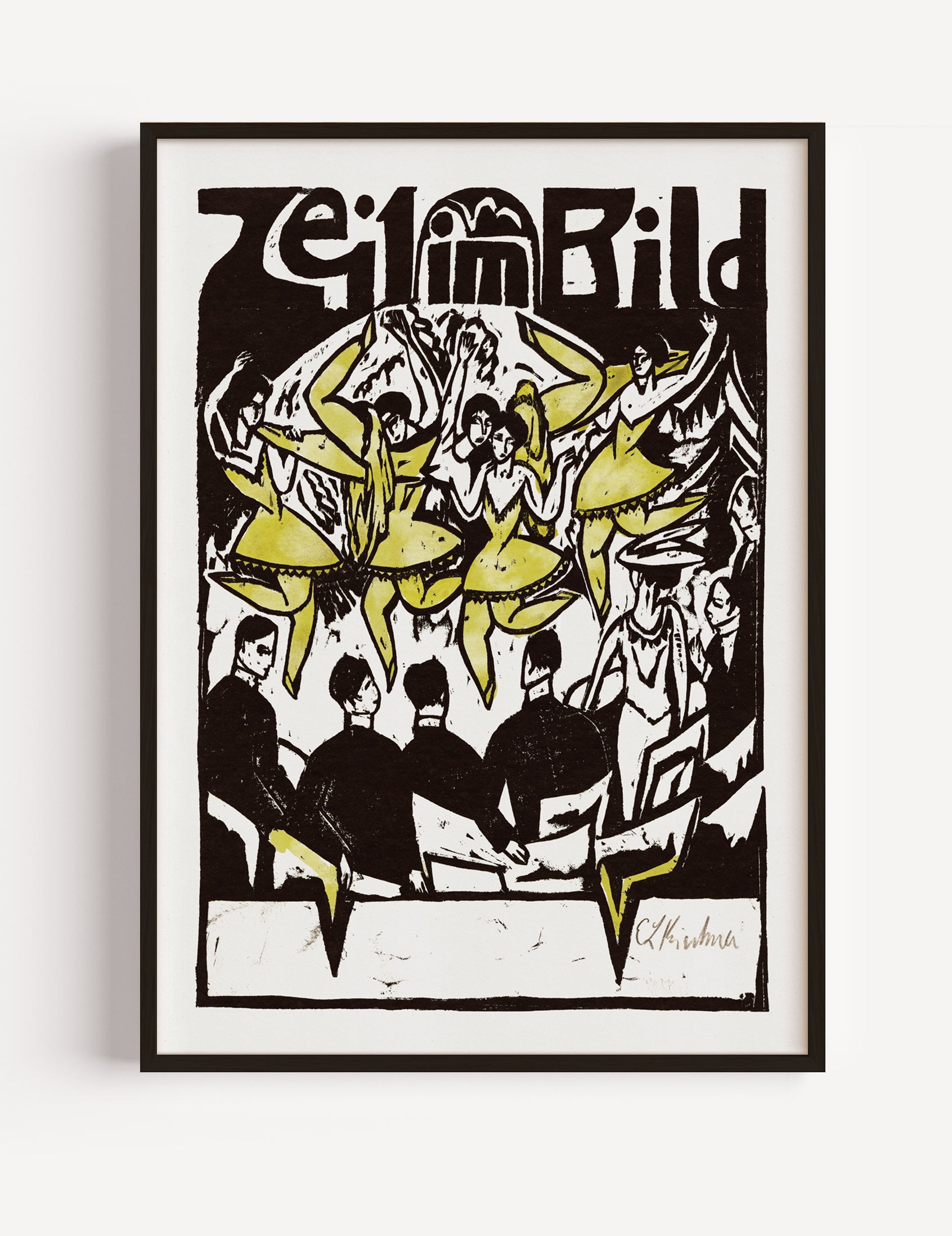 Dancers In The Ice Palace (1912) By Ernst Ludwig Kirchner Poster