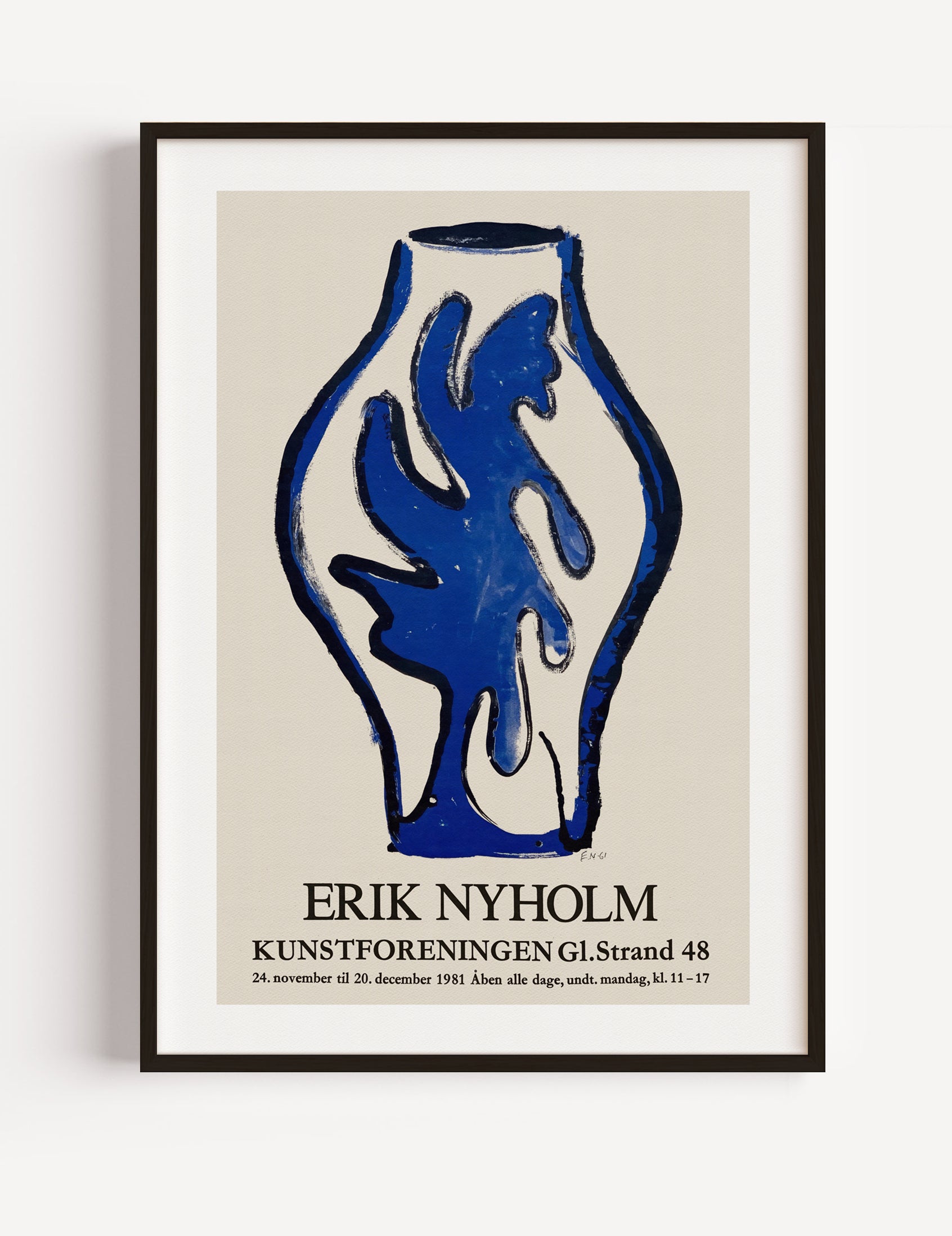 Erik Nyholm Exhibition Poster 1981