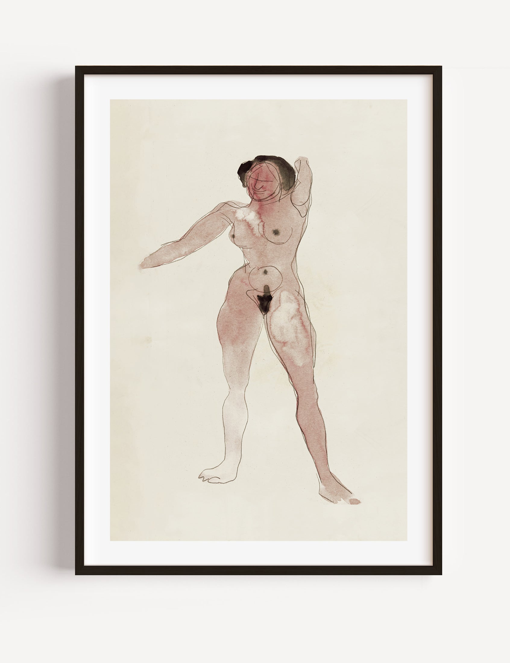 Female Nude by Charles Demuth poster