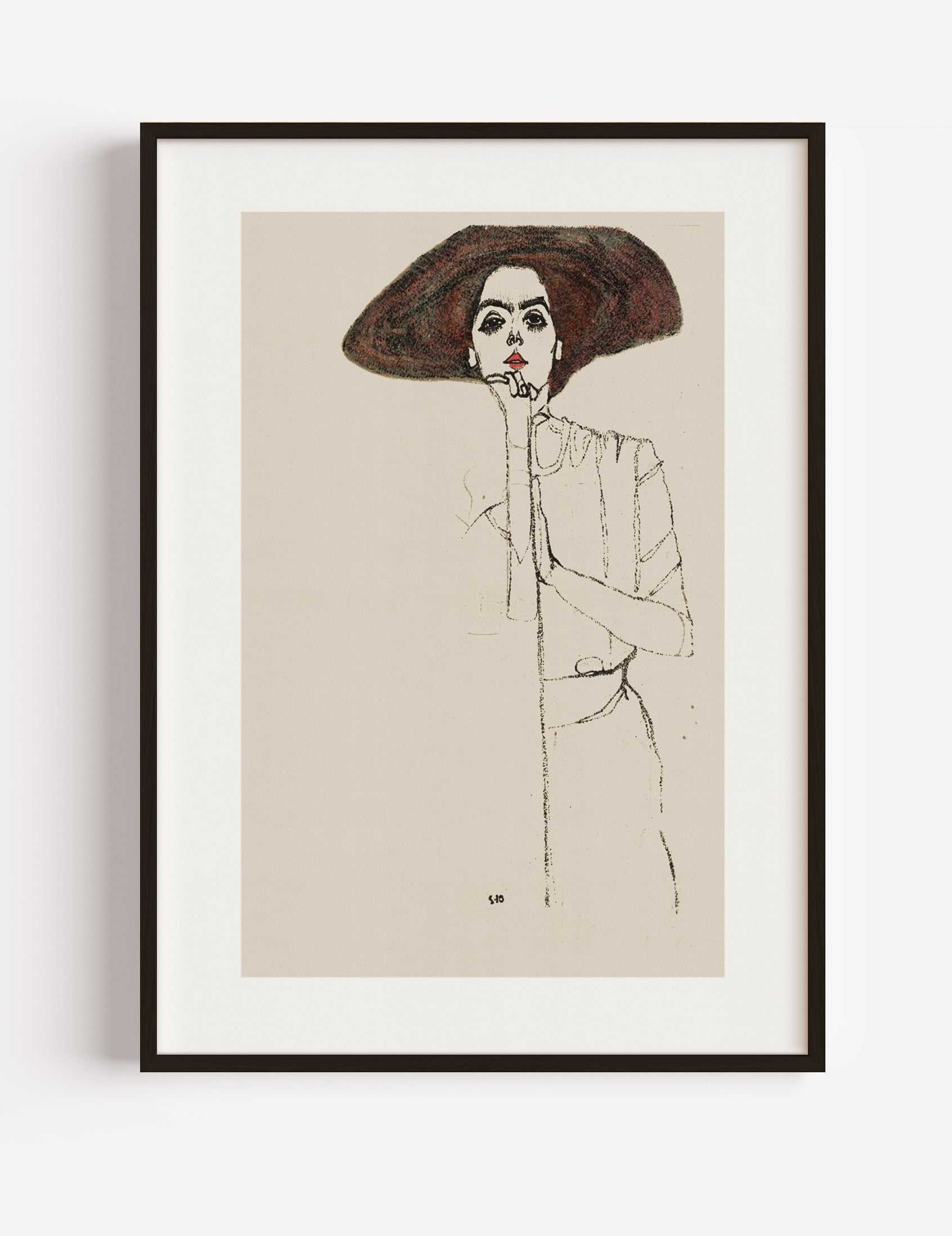 Portrait of a Woman (1910) by  Egon Schiele poster