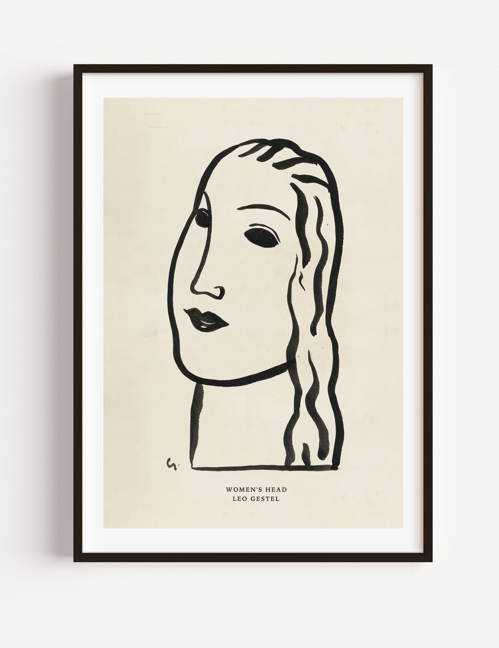 Woman'S Head by Leo Gestel Poster