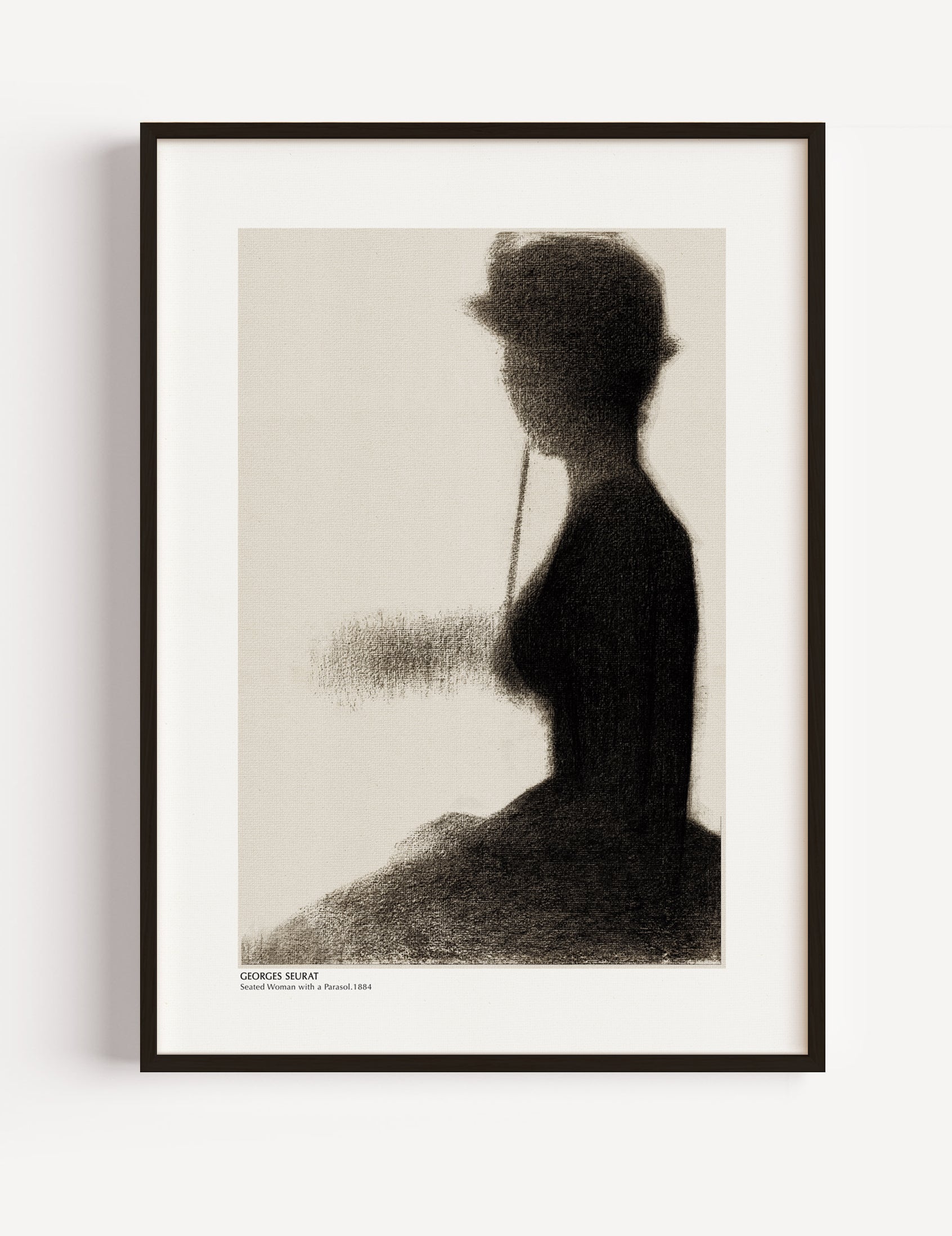 Georges Serat Seated Woman (1884) with a Parasol poster