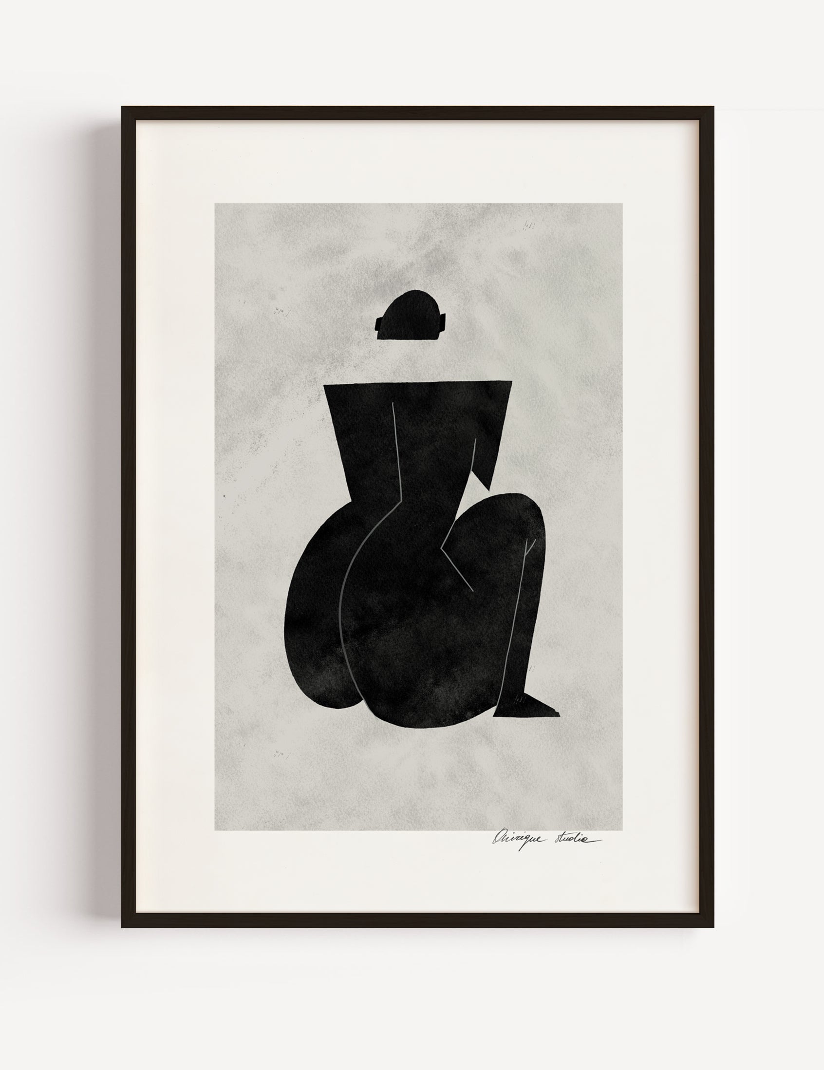 Sitting woman by Onirique Studio Poster