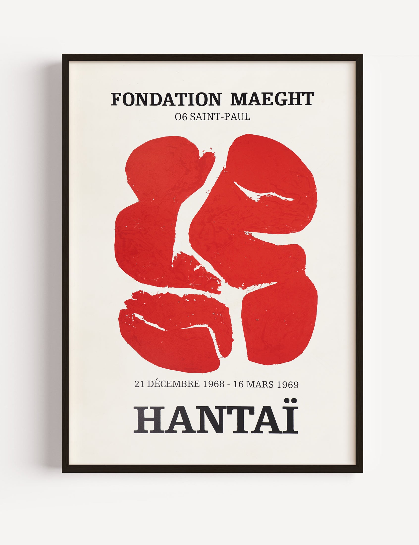 Simon Hantai Exhibition Poster