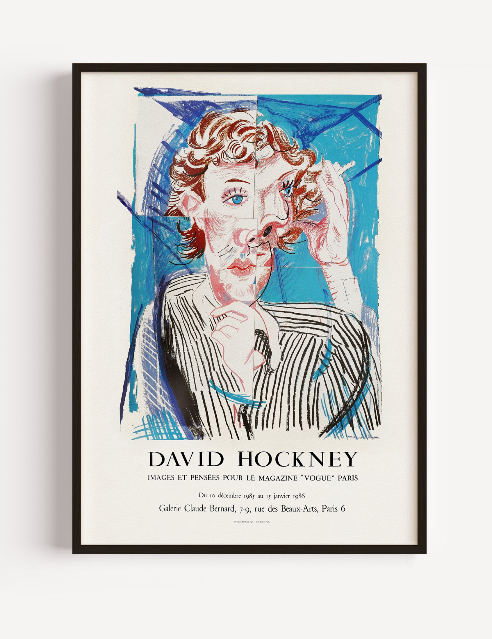 David Hockney Exhibition Poster 1985