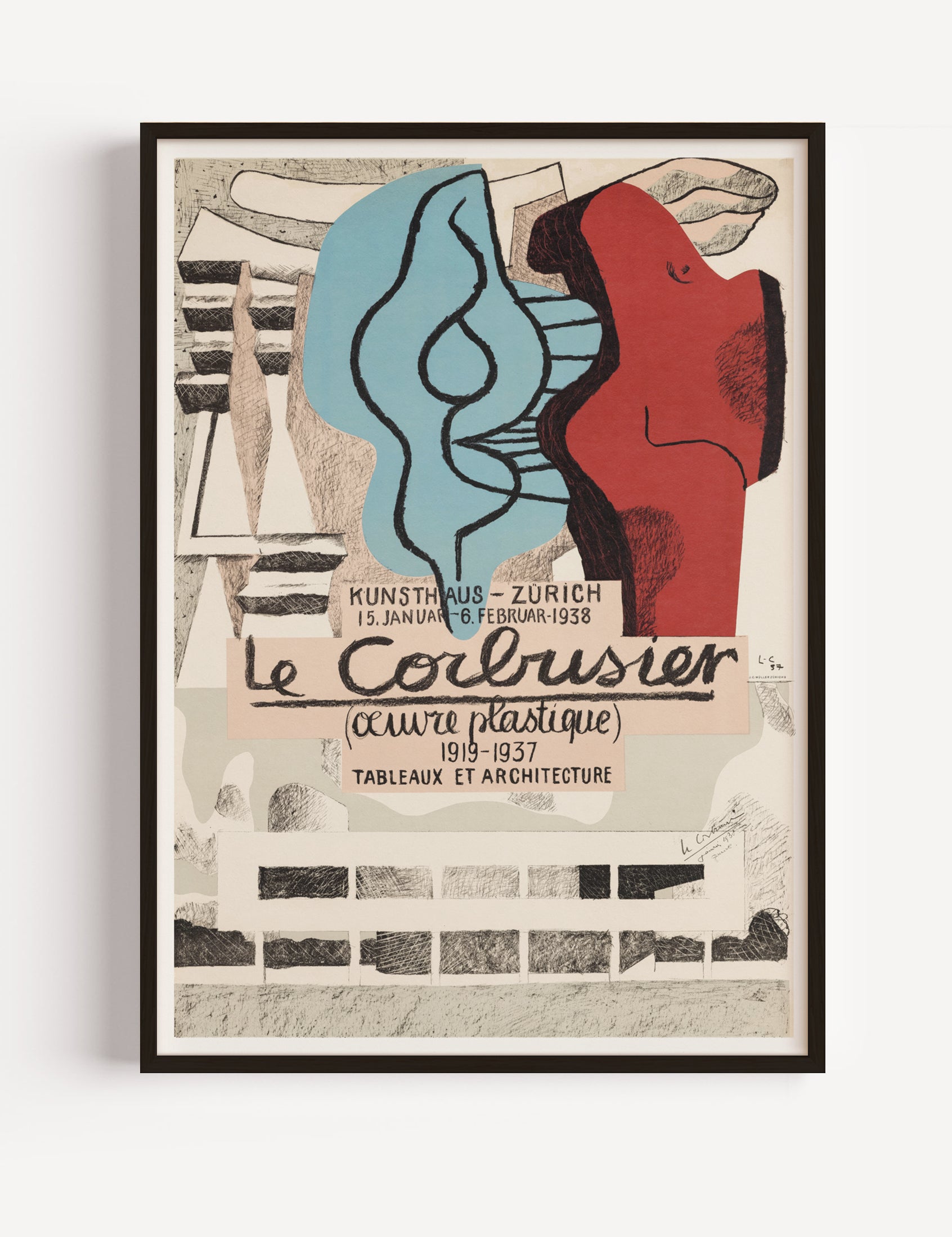 Le Corbusier Exhibition Poster 1938