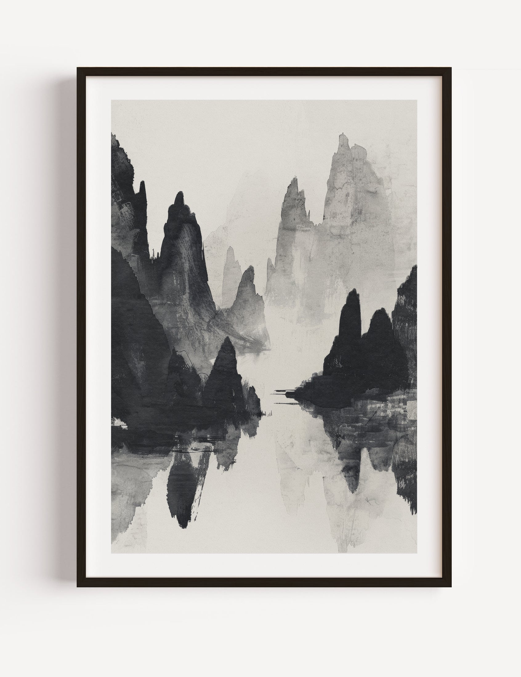 Japandi Abstract Landscape Poster