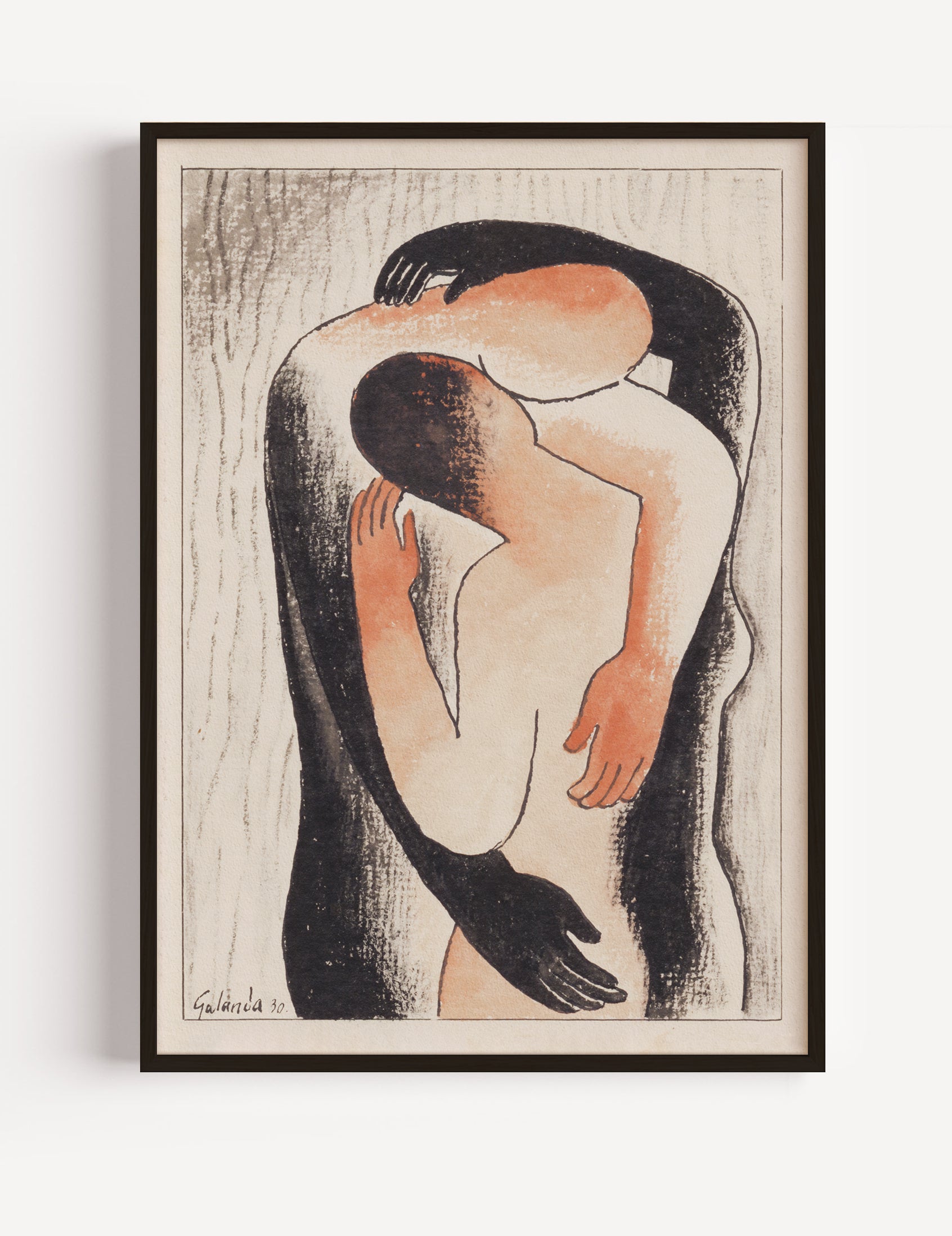 Embrace by Mikuláš Galanda, 1930 Poster
