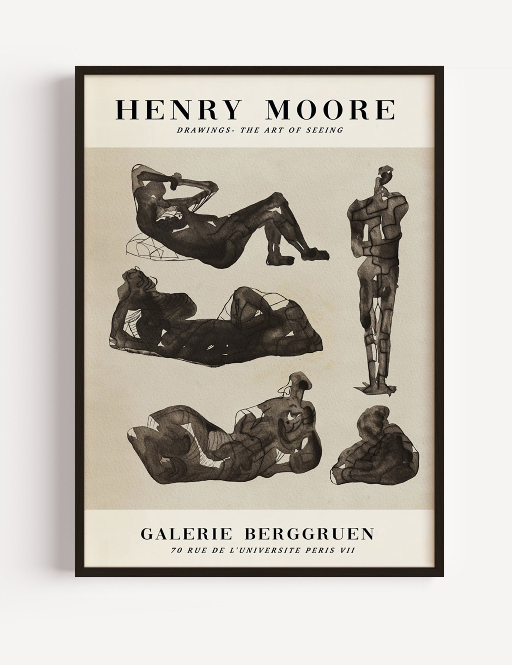 Henri Moore Vintage Exhibition Poster