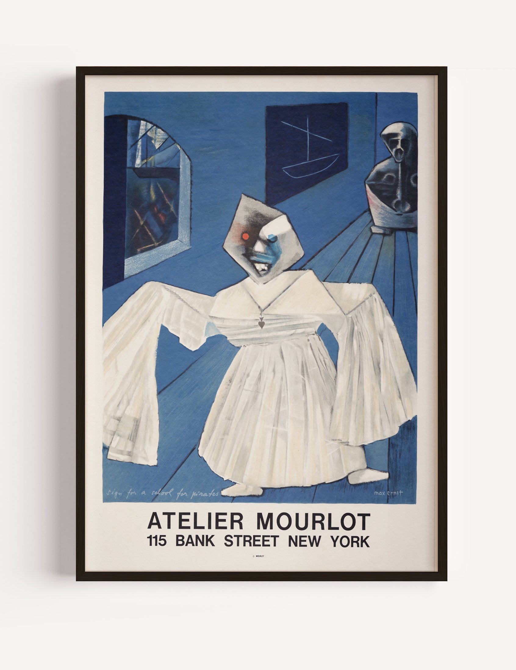 Atelier Mourlot  Vintage Exhibition Poster, Max Ernst, 1967
