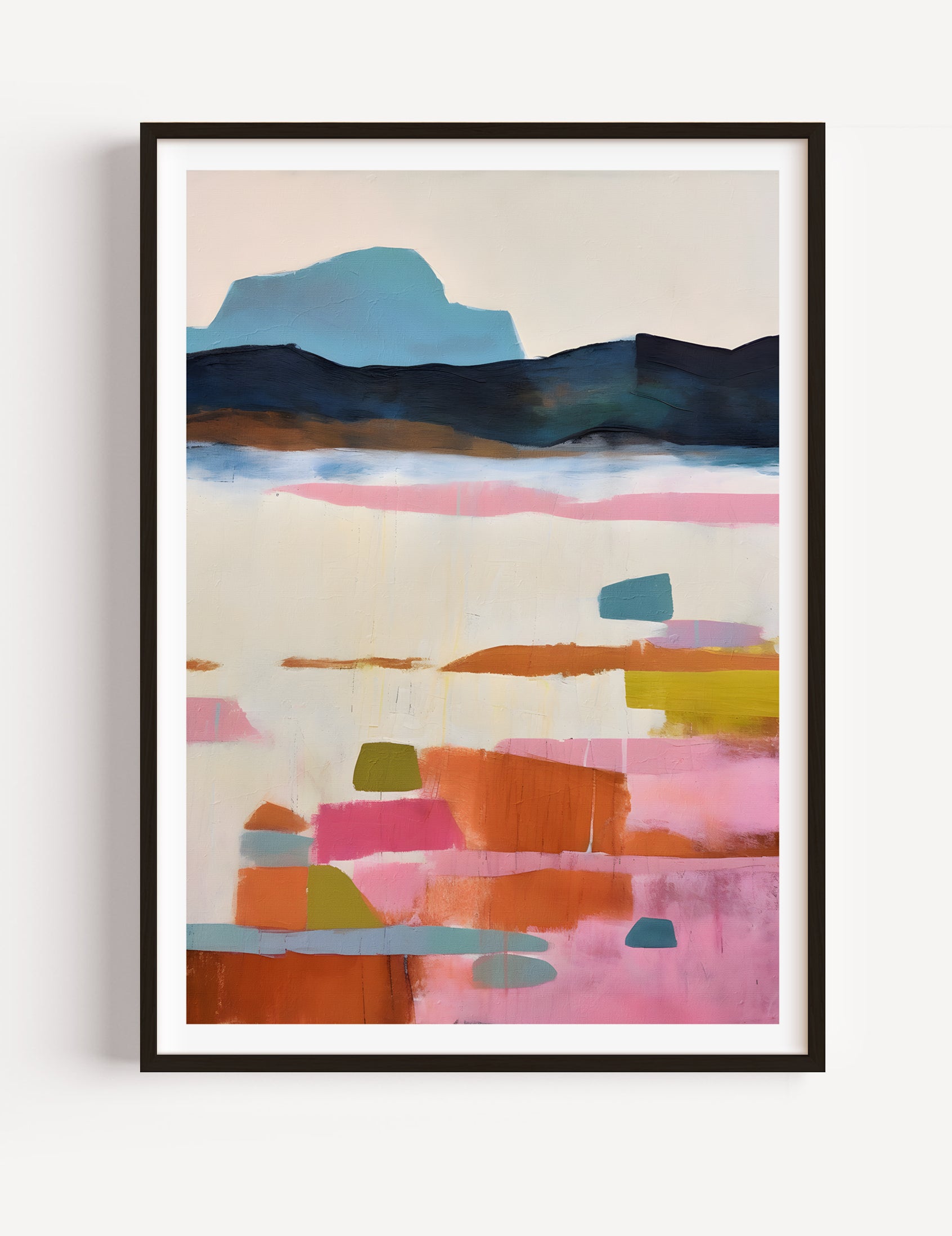 Abstract Landscape with Mountains and Sea I Poster