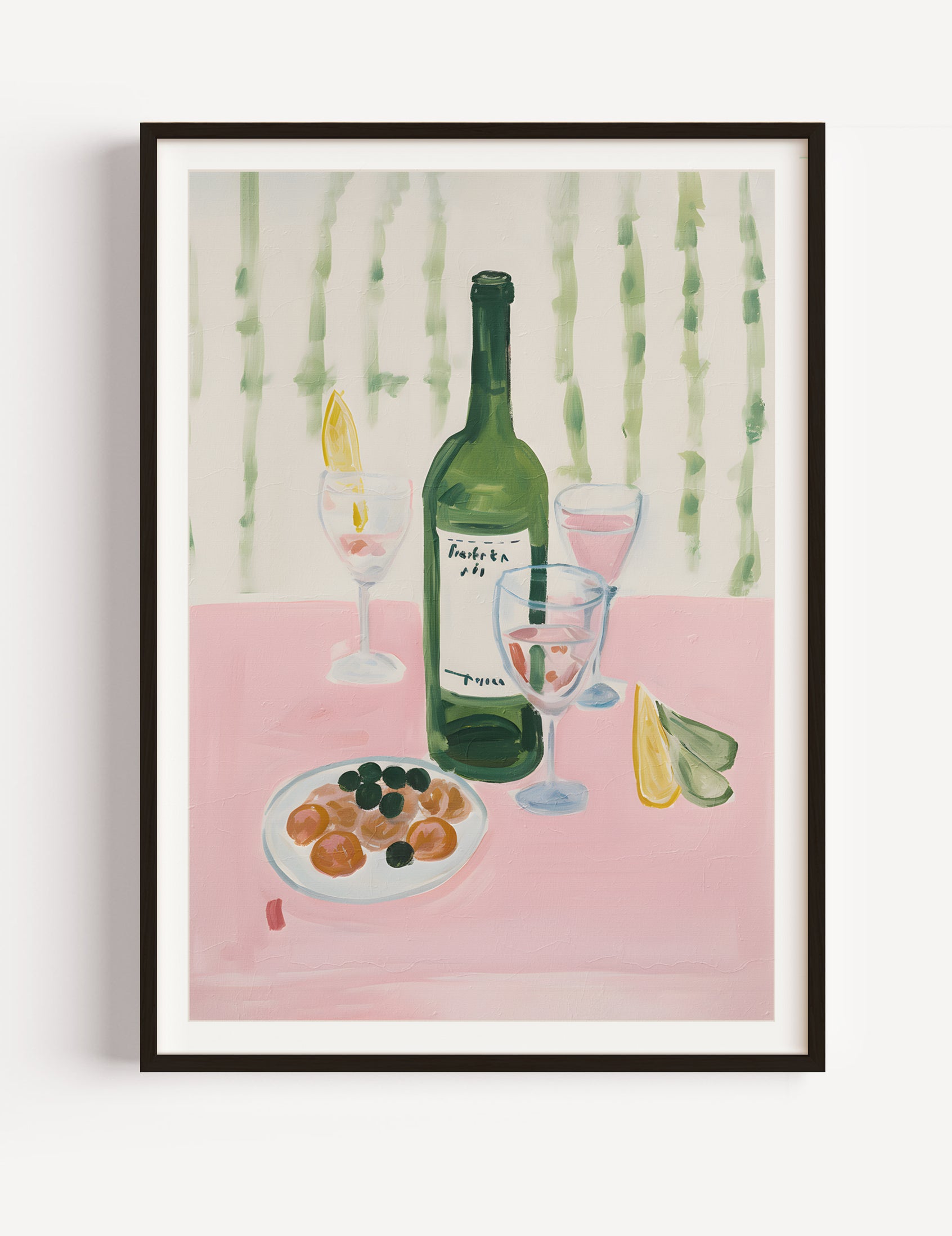 Still Life with Bottle of Vine Poster