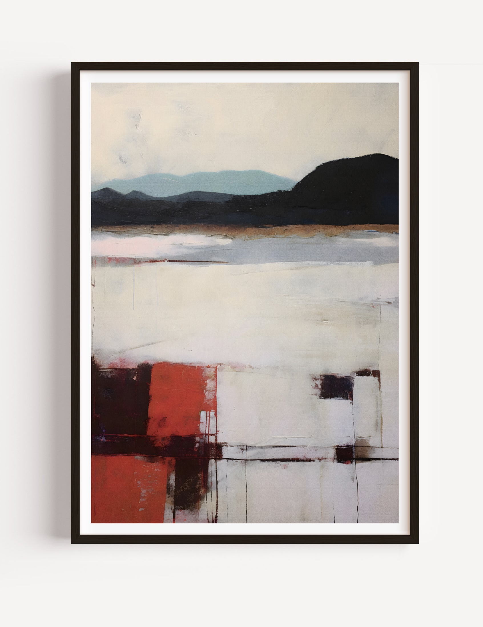 Mountains Abstract Landscape II Poster