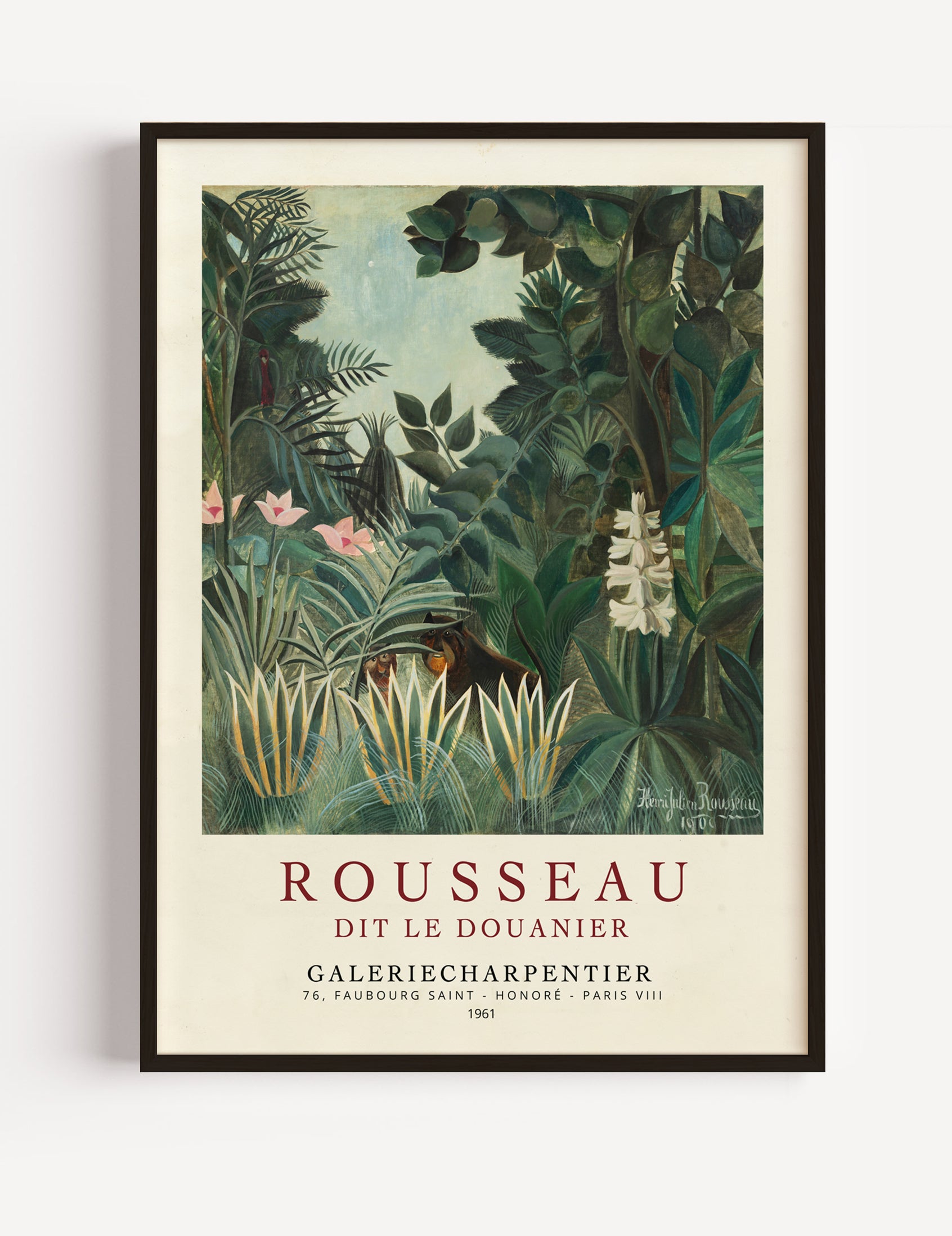 Henri Rousseau  Exhibition poster, 1961 Poster
