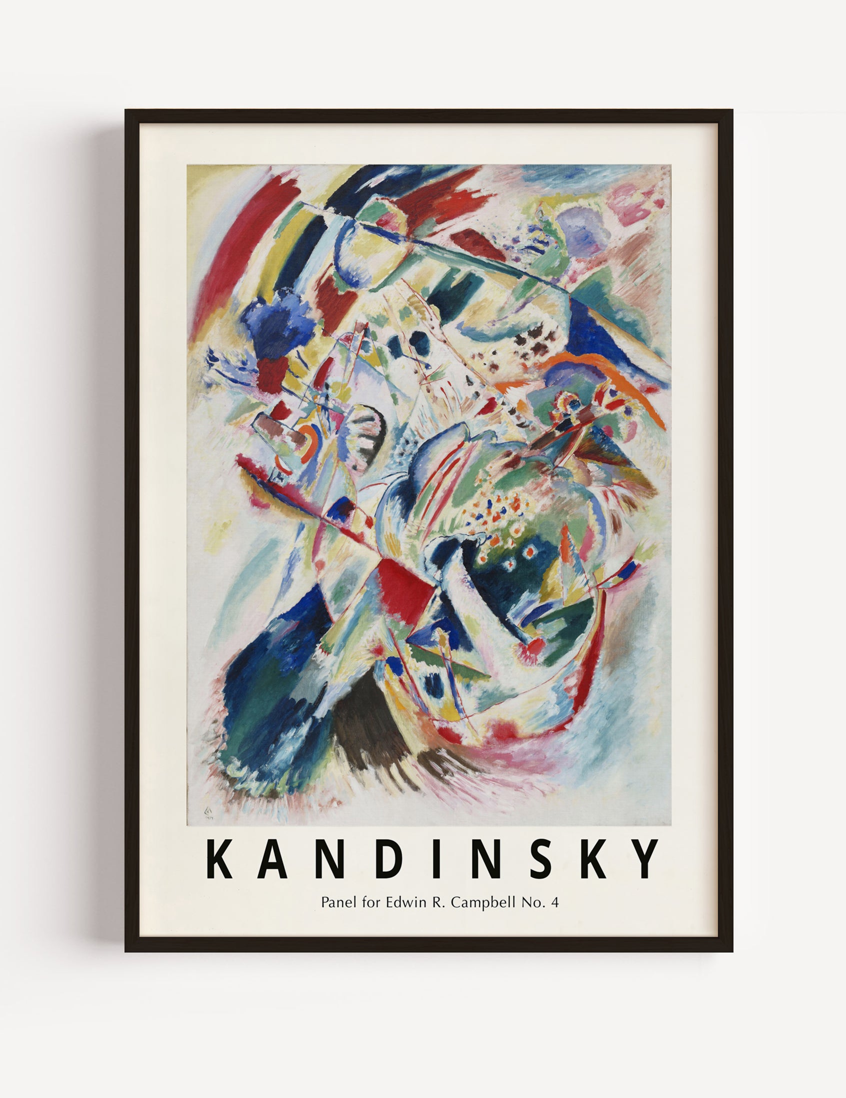 Wassily Kandinsky, Panel for Edwin R. Campbell No.4 Poster