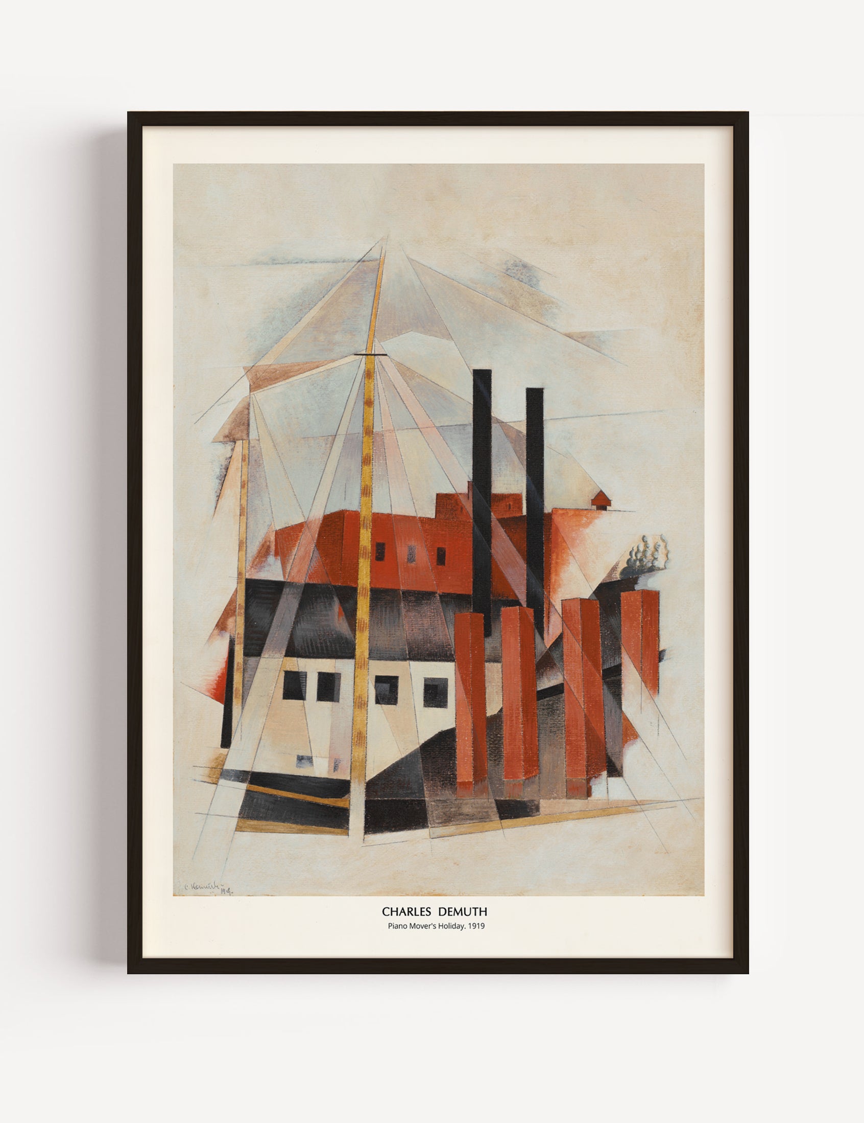 Charles Demuth, Piano Mover’s Holiday, 1919 Poster