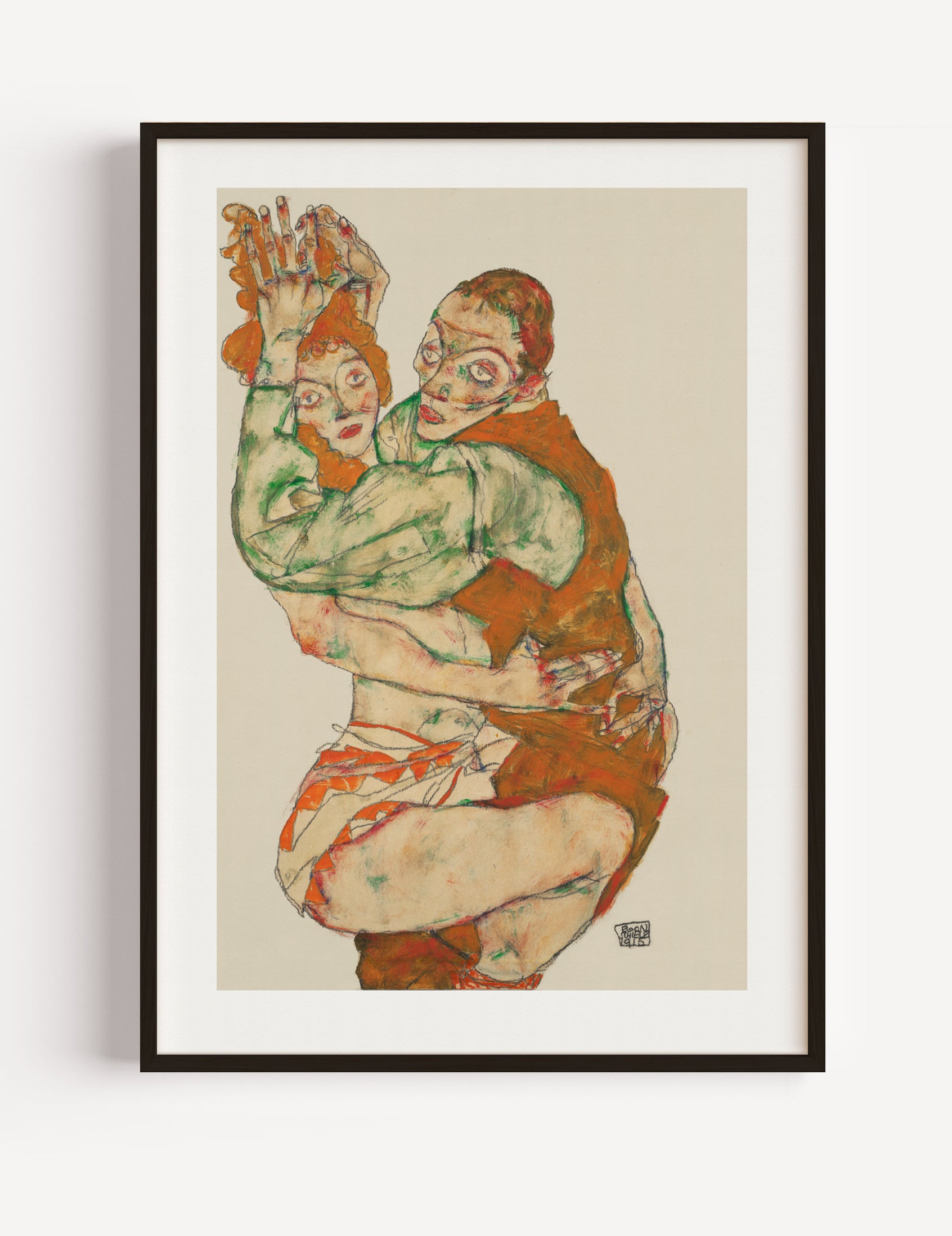 Lovemaking by Egon Schiele 1915 Poster
