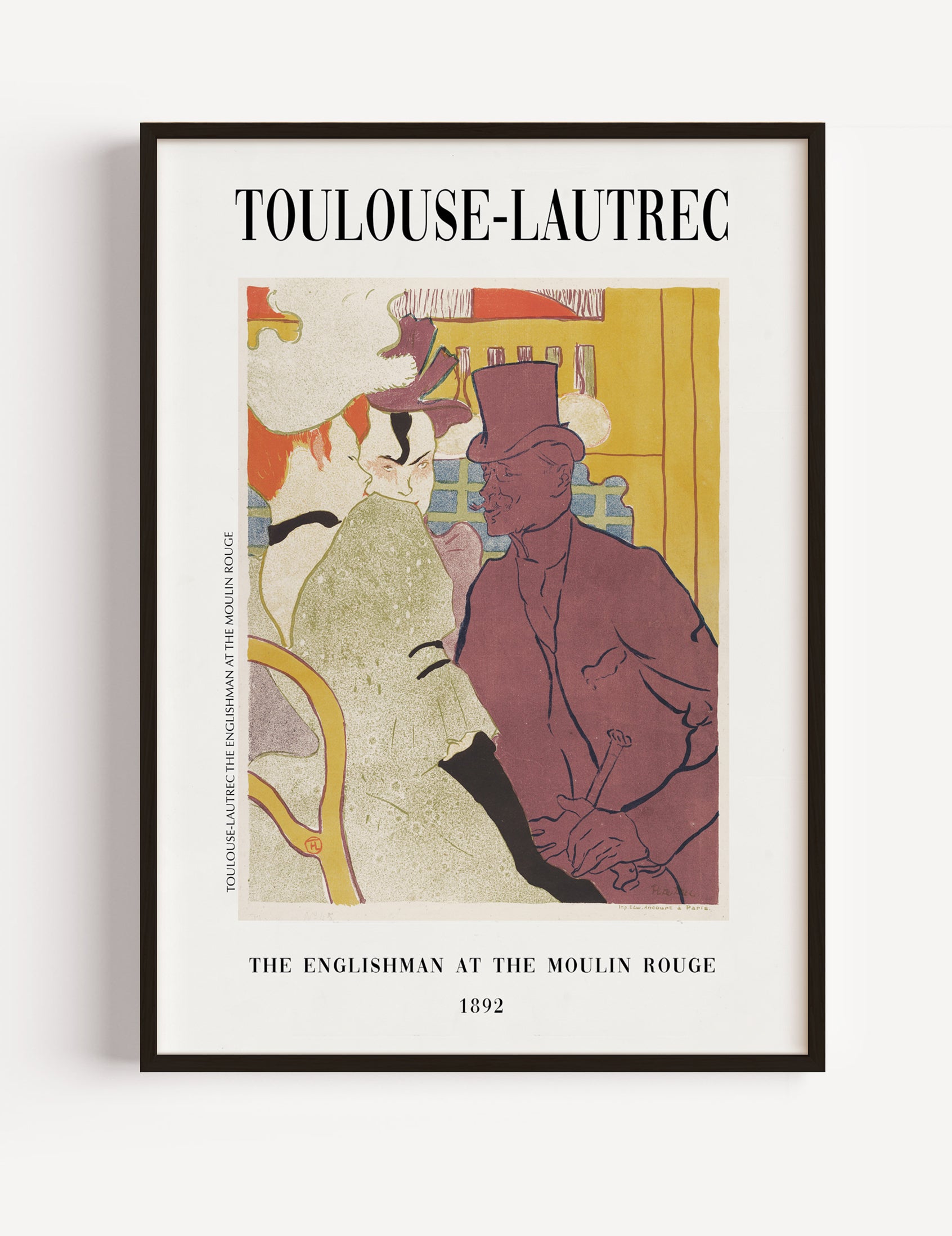 Toulouse Lautrec, The Englishman At The Moulin Rouge, 1892 Poster