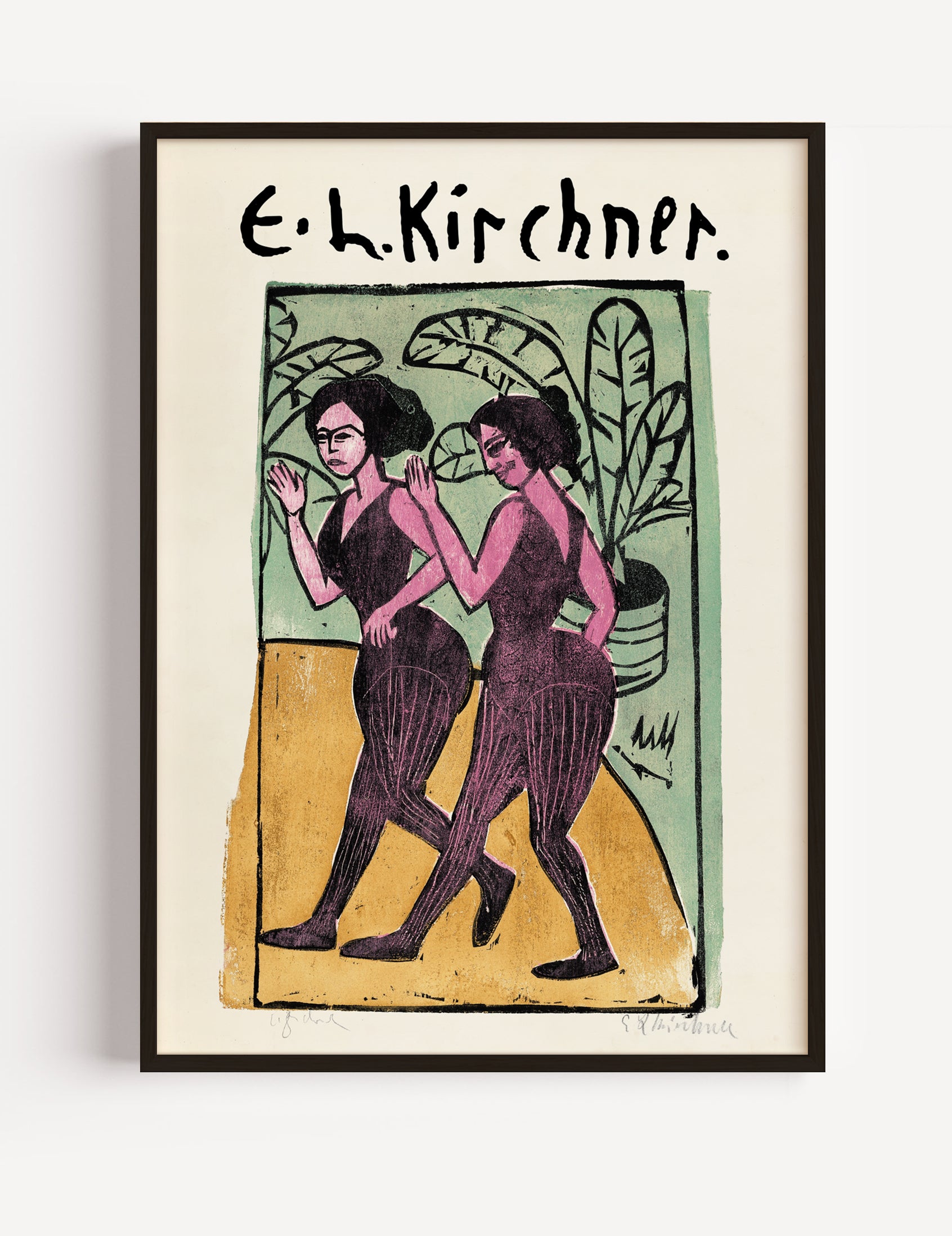 Ernst Ludwig Kirchner Step Dancers II Poster