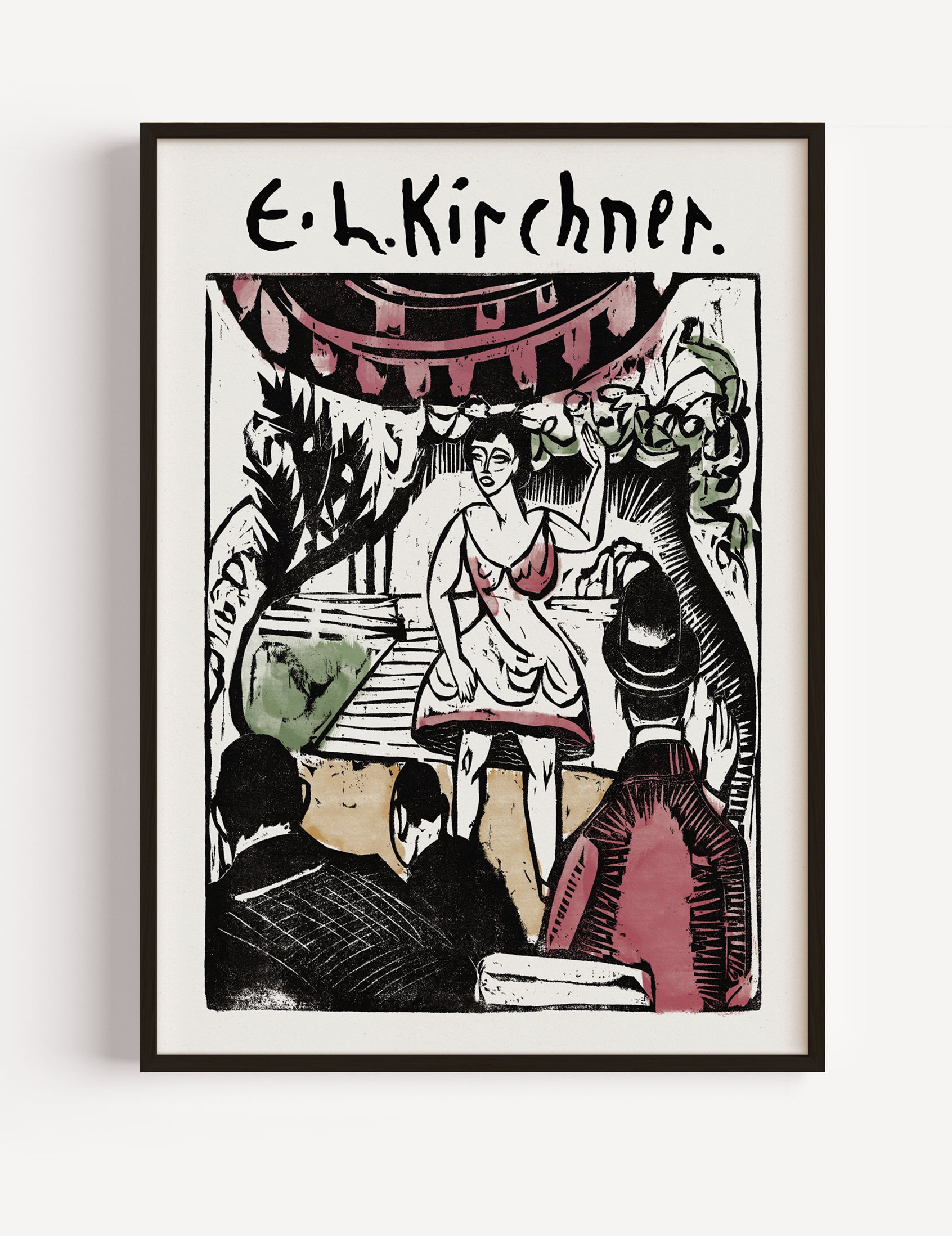 Ernst Ludwig Kirchner, Little Variety Act with Singer, 1909 Poster