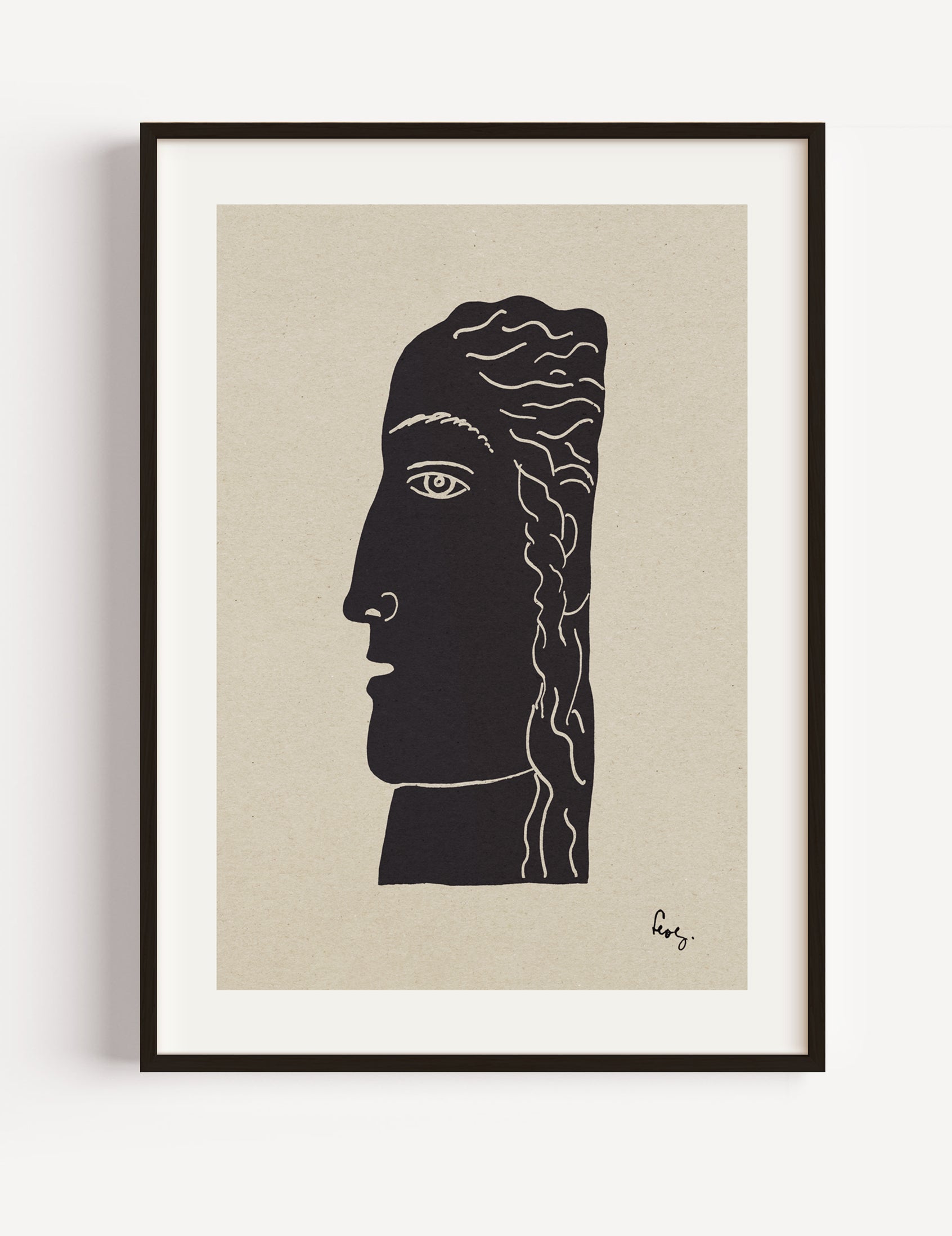 Woman’s Head by Leo Gestel Poster