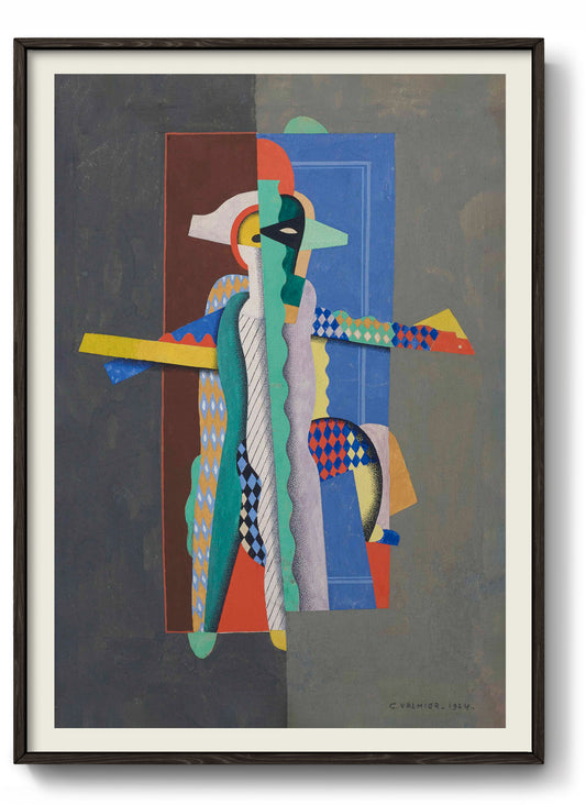 Arlequin by Georges Valmier, 1930, Abstract Art Poster
