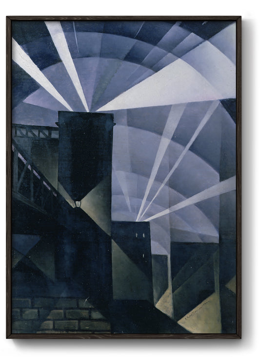 Searchlights Art Poster by Christopher Richard Wynne Nevinson