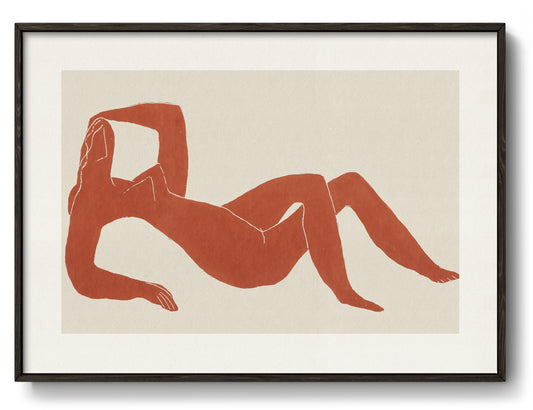 Laying Woman Art Poster by Henri Laurens