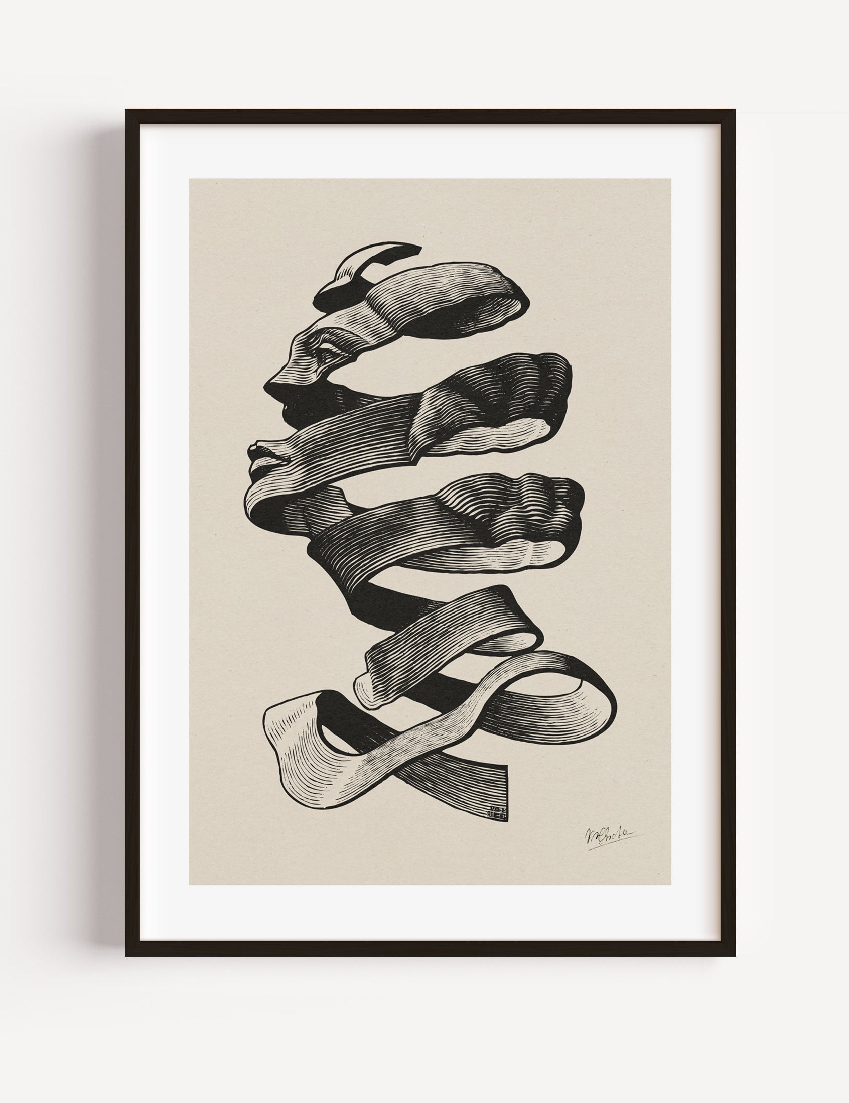 Head After Escher by Løk studio Poster