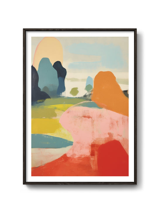 Abstract Landscape "Summer III" Poster