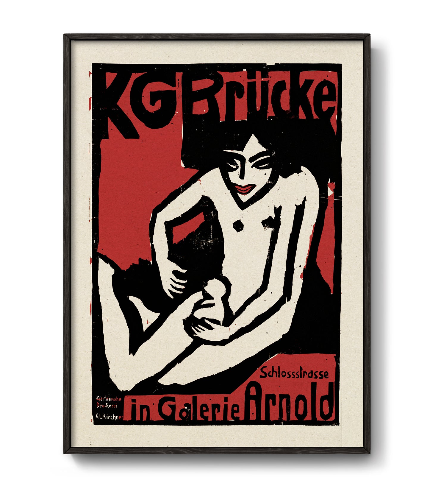 Exhibition poster by Ernst Ludwig Kirchner