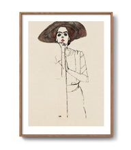 Load image into Gallery viewer, Portrait of a Woman by Egon Schiele, 1910
