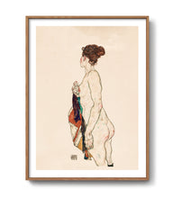 Load image into Gallery viewer, Nude woman by Egon Schiele, 1917
