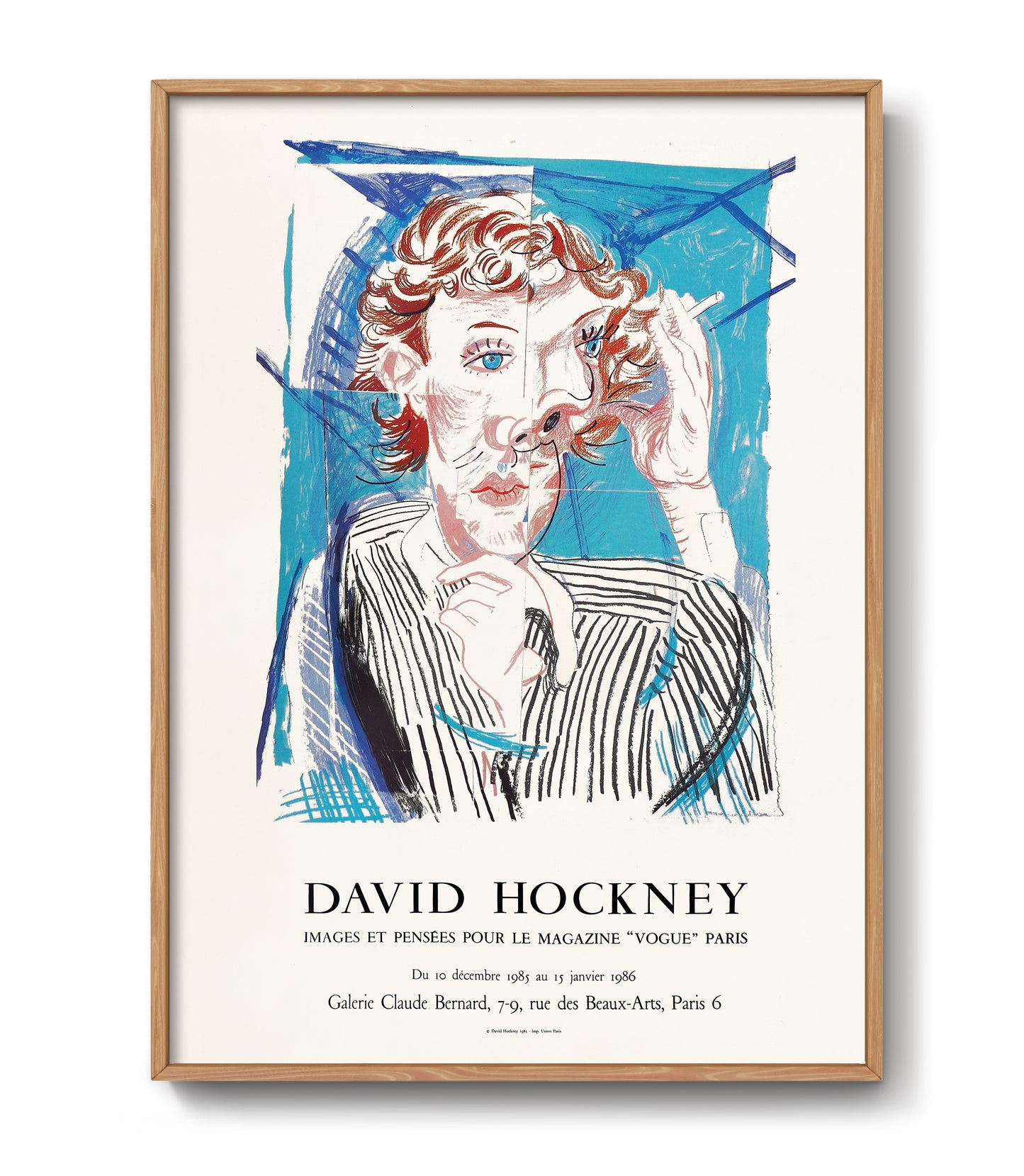 David Hockney exhibition poster