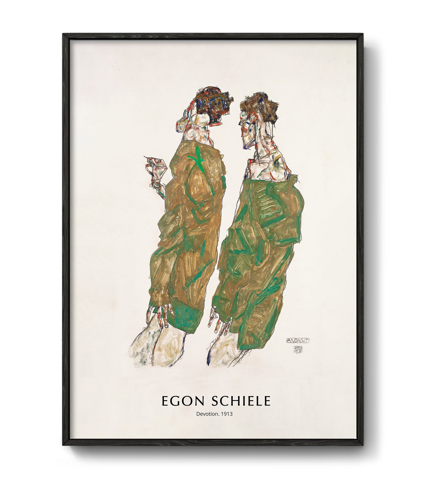Devotion  by Egon Schiele, 1913