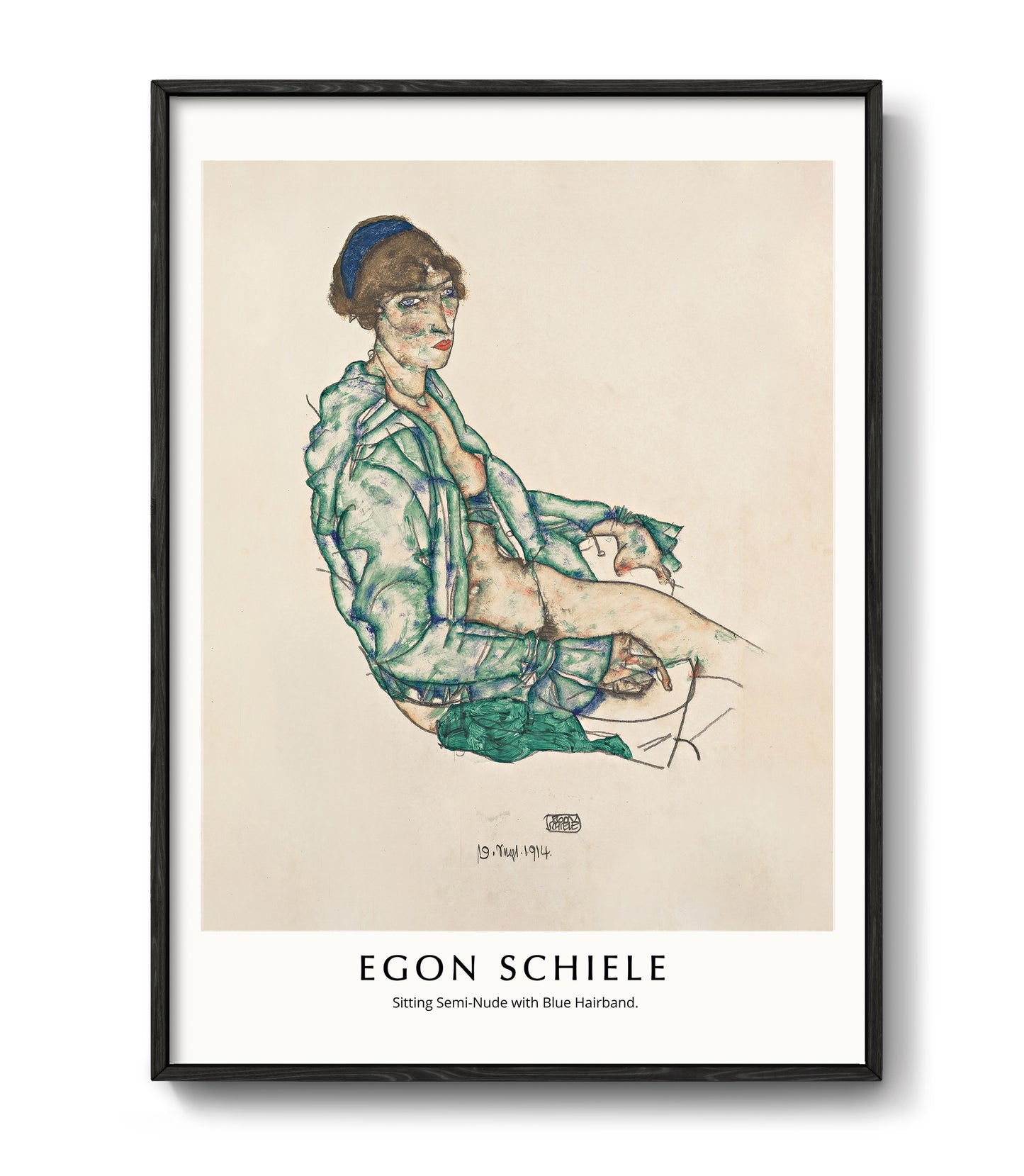 Sitting by Egon Schiele