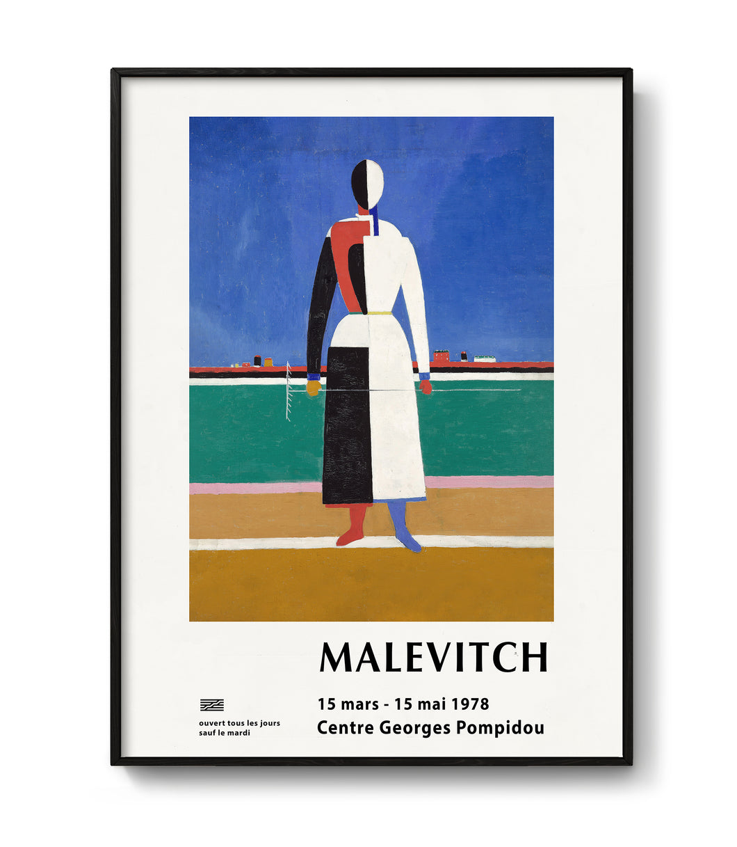 Exhibition poster by Malevich